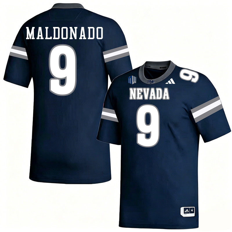 Nevada Wolf Pack #9 Jonathan Maldonado College Football Jerseys,Uniforms-Navy